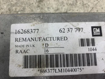 OPEL ASTRA II G 1.6 STEROWNIK SILNIKA 16268377 - zdjęcie 3