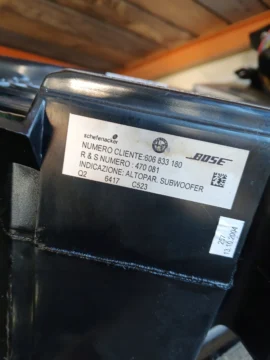 ALFA ROMEO GT GŁOŚNIK SUBWOOFER 606833180 - zdjęcie 3