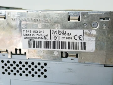 OPEL ASTRA H VECTRA C RADIO FABRYCZNE CD 13154305 - zdjęcie 3