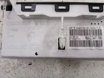 PEUGEOT 206 MONITOR WYŚWIETLACZ ZEGAREK 96613334XT - zdjęcie 5