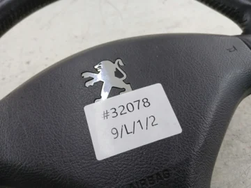 PEUGEOT 206 KIEROWNICA SKÓRA SKÓRZANA AIRBAG - zdjęcie 10