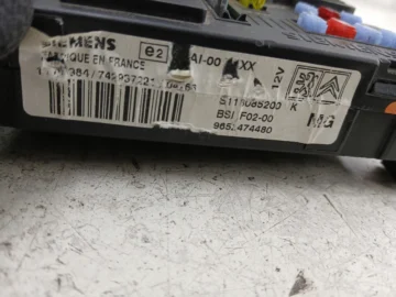 CITROEN C3 I SKRZYNKA BEZPIECZNIKÓW 9652474480 BSI - zdjęcie 4