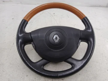 RENAULT VEL SATIS LAGUNA II KIEROWNICA DREWNIANA SKÓRA MULTIFUNKCJA